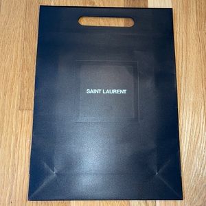 New Saint Laurent Black Shopping Bag Gift Bag